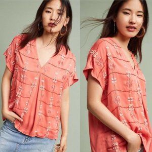 BLANK LONDON Coral Cinque Terre Embellished Blouse